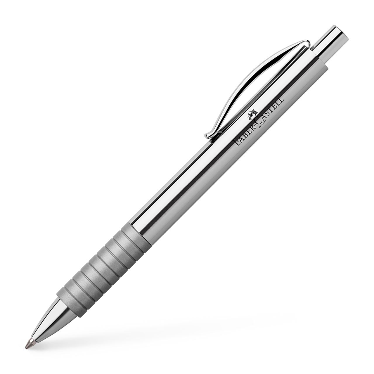 Faber-Castell - Essentio Metall Kugelschreiber,  B, silber glänzend