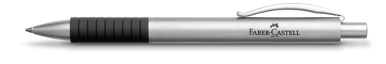 Faber-Castell - Essentio Metall Kugelschreiber,  B, silber matt