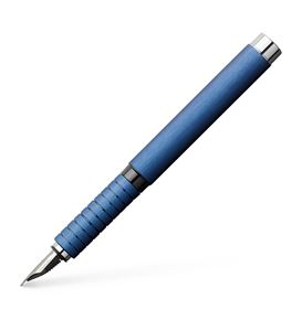 Faber-Castell - Essentio Aluminium Füller, Federbreite F, blau