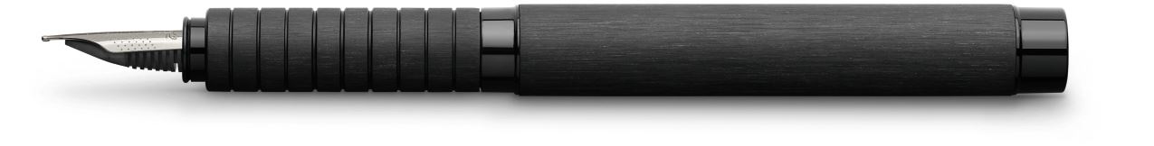 Faber-Castell - Stylo plume Essentio Aluminium Noir extra fine