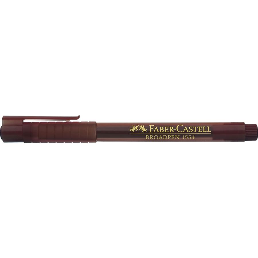 Faber-Castell - Feutre Broadpen document marron
