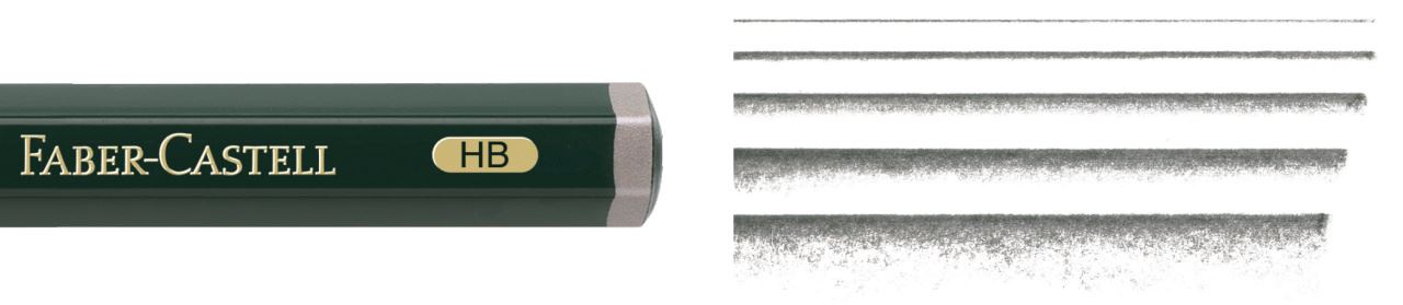 Faber-Castell - Castell 9000 Jumbo Bleistift, HB