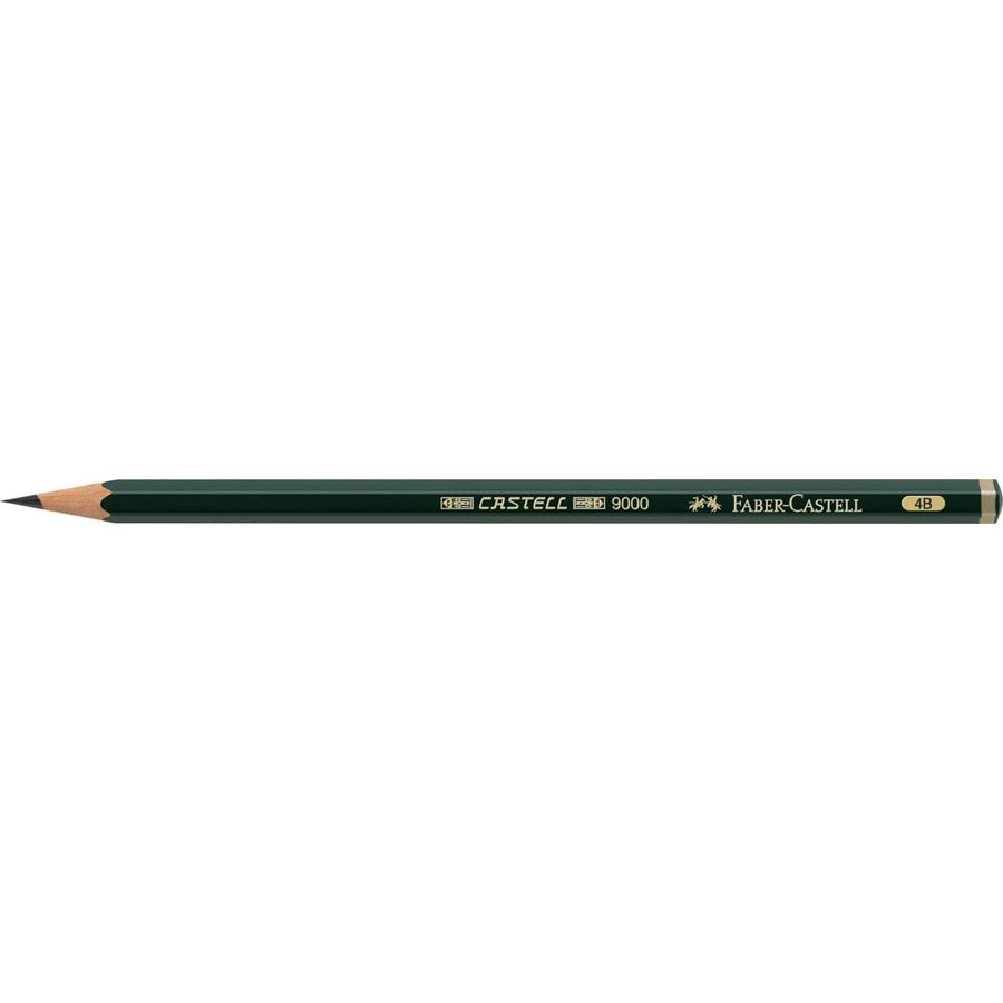Faber-Castell - Castell 9000 Bleistift, 4B