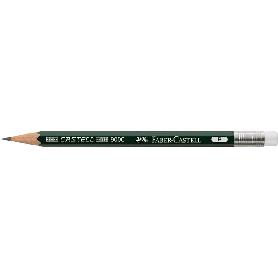 Faber-Castell - Perfekter Bleistift Castell 9000, B, Ersatzbleistift