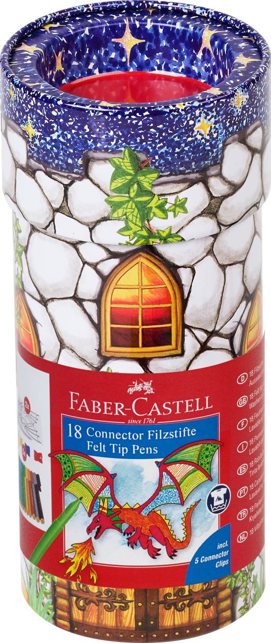 Faber-Castell - Feutres Connector Château 25 pcs