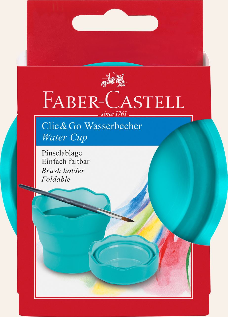 Faber-Castell - Gobelet Clic&Go turquoise
