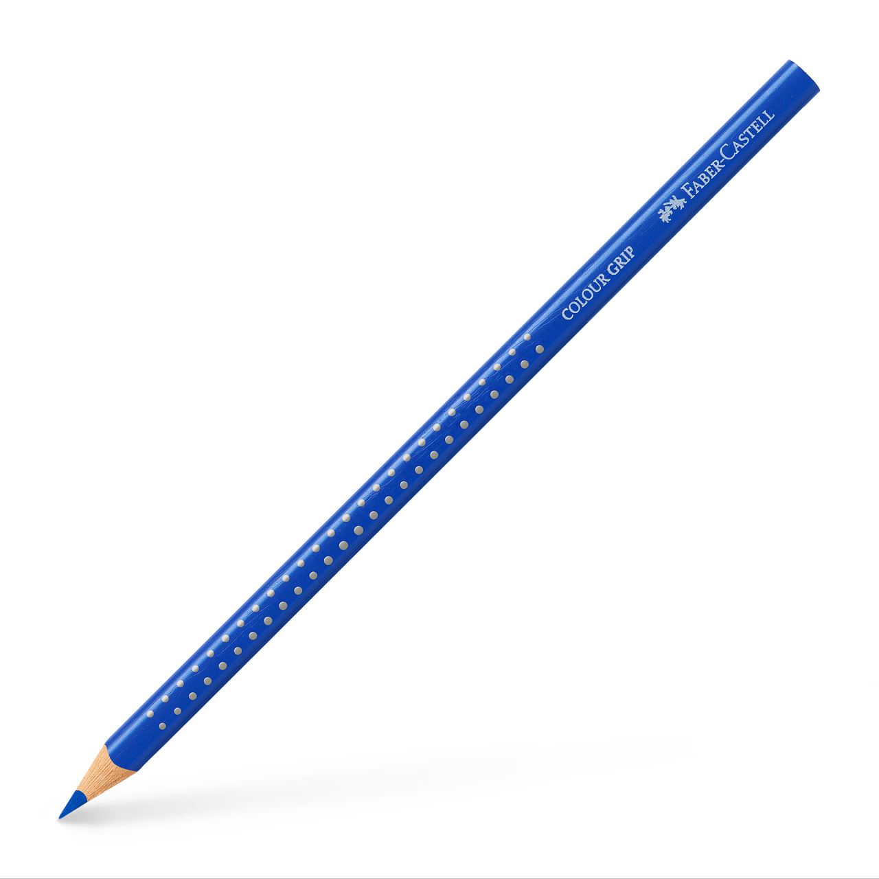 Faber-Castell - Crayon de couleur Colour Grip bleu cobalt