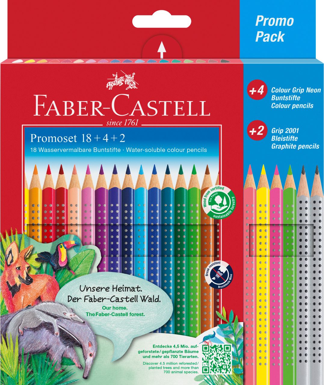 Faber-Castell - Set promotionnel Colour Grip 18+4+2