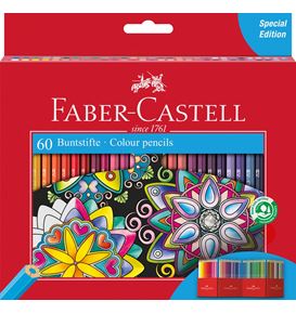 Faber-Castell - Crayons couleur château accordéon x60