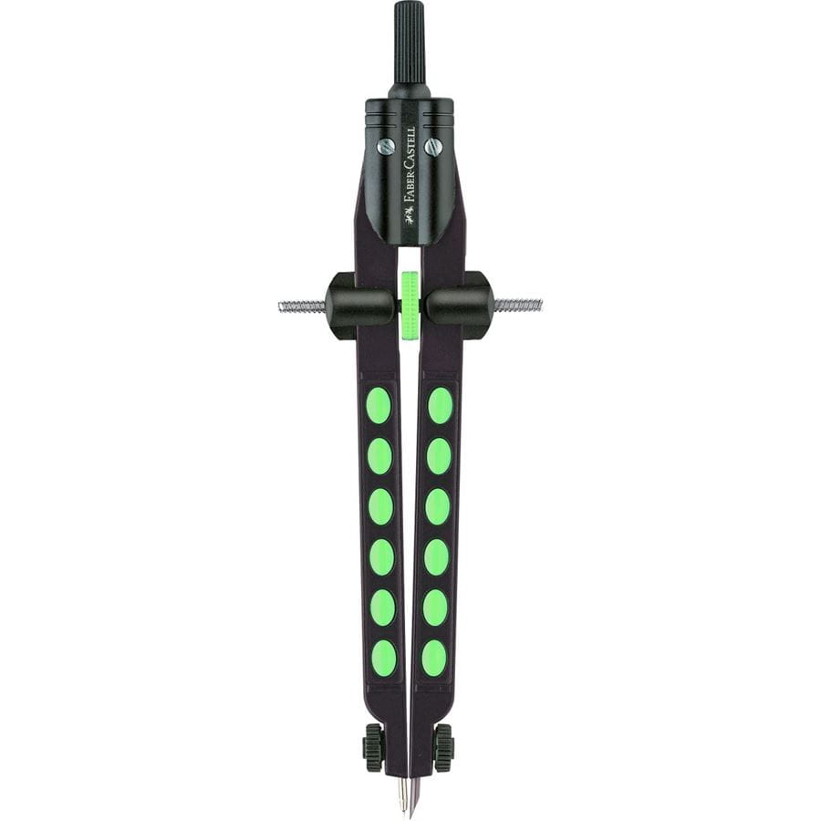 Faber-Castell - Compas à réglage instantané Factory Neon