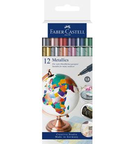 Faber-Castell - Marqueurs Metallics, set de 12