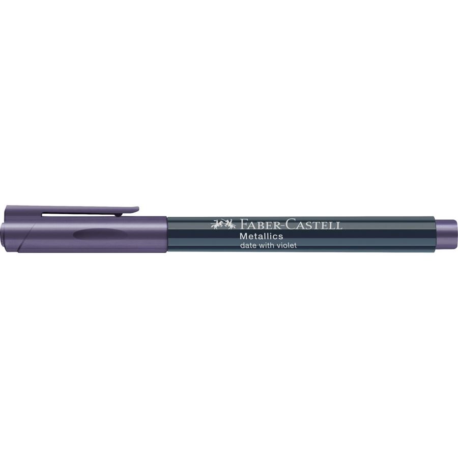 Faber-Castell - Metallics Marker, Farbe date with violet