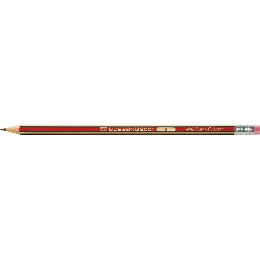 Faber-Castell - Crayon Dessin 2001 BT Gomme B