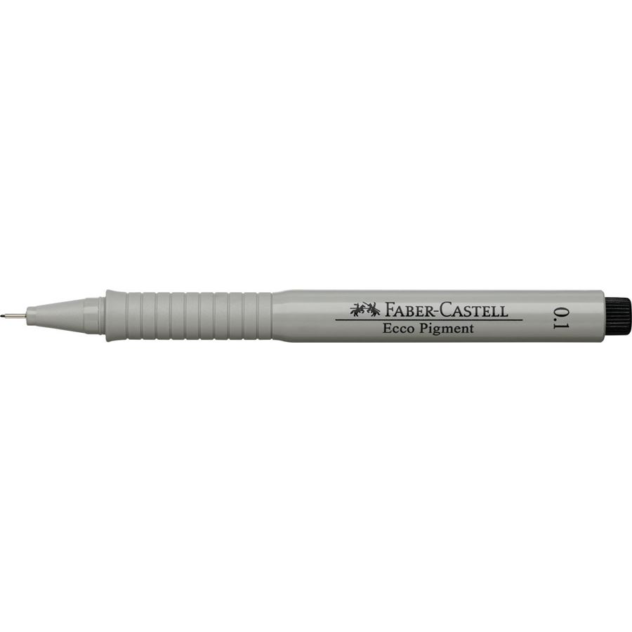 Faber-Castell - Feutre fin Ecco Pigment, 0,1 mm, noir