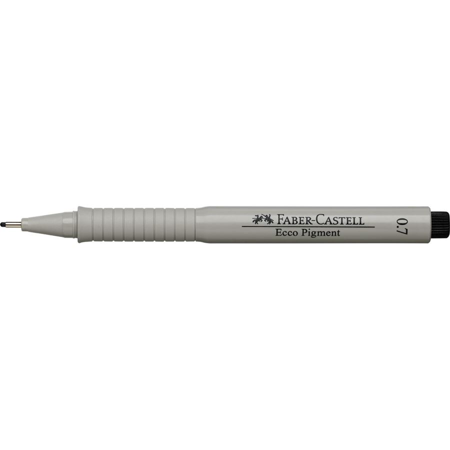 Faber-Castell - Ecco Pigment Tintenschreiber, 0.7 mm, schwarz
