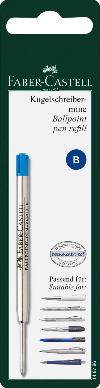 Faber-Castell - Blister recharge bleu B