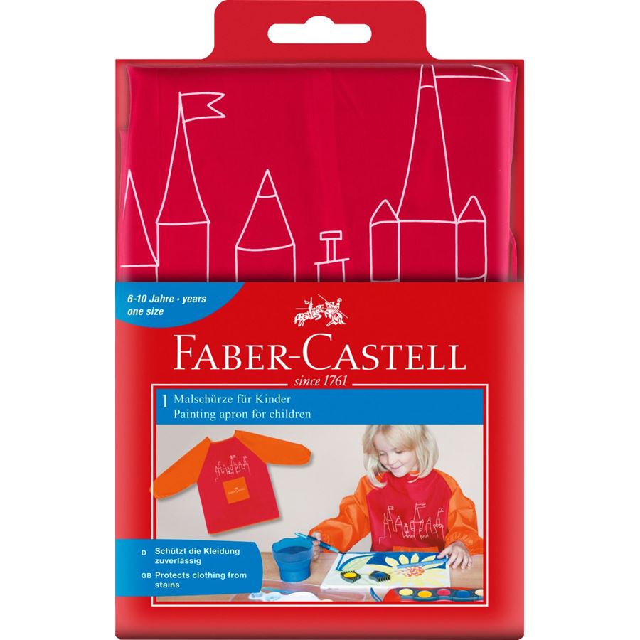 Faber-Castell - Malschürze für Kinder, rot