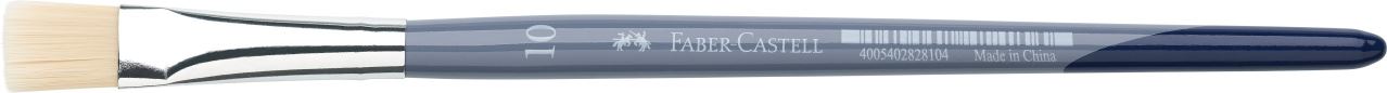Faber-Castell - Pinceau plat poils en soie synthétique taille: 10