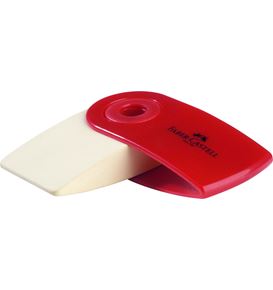 Faber-Castell - Gomme Sleeve Mini étui rouge/bleu