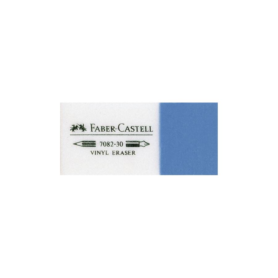 Faber-Castell - 7082-30 Kombi Radierer, blau-weiß