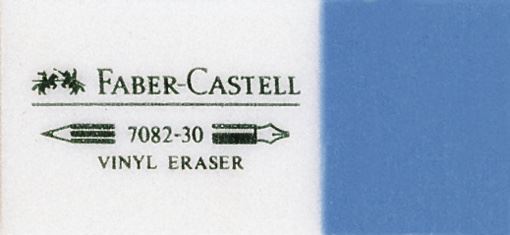 Faber-Castell - 7082-30 Kombi Radierer, blau-weiss