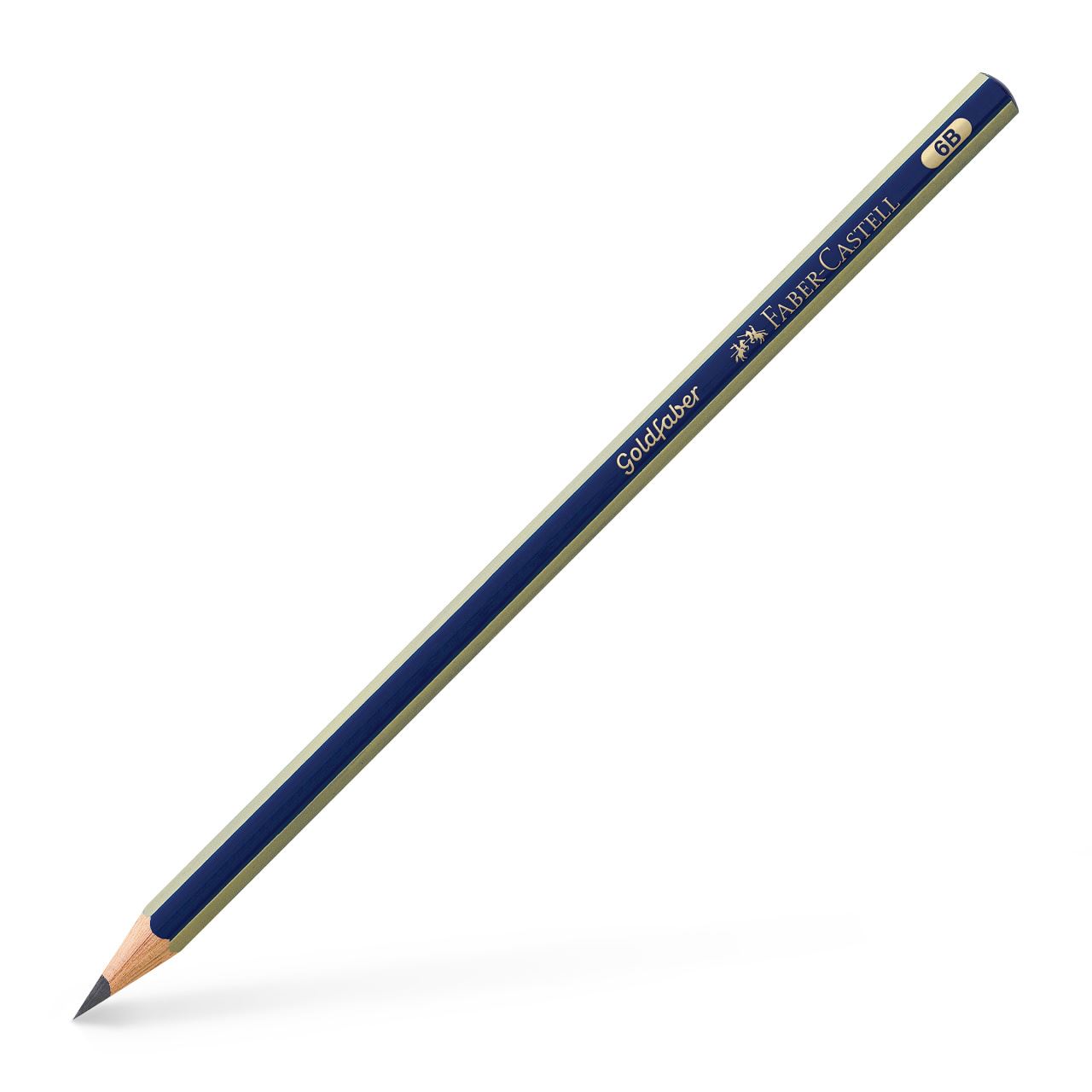 Faber-Castell - Crayon graphite Goldfaber 1221 6B