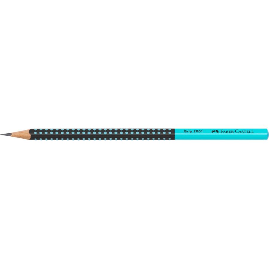 Faber-Castell - Crayon graphite Grip 2001 bicolore noir/turquoi