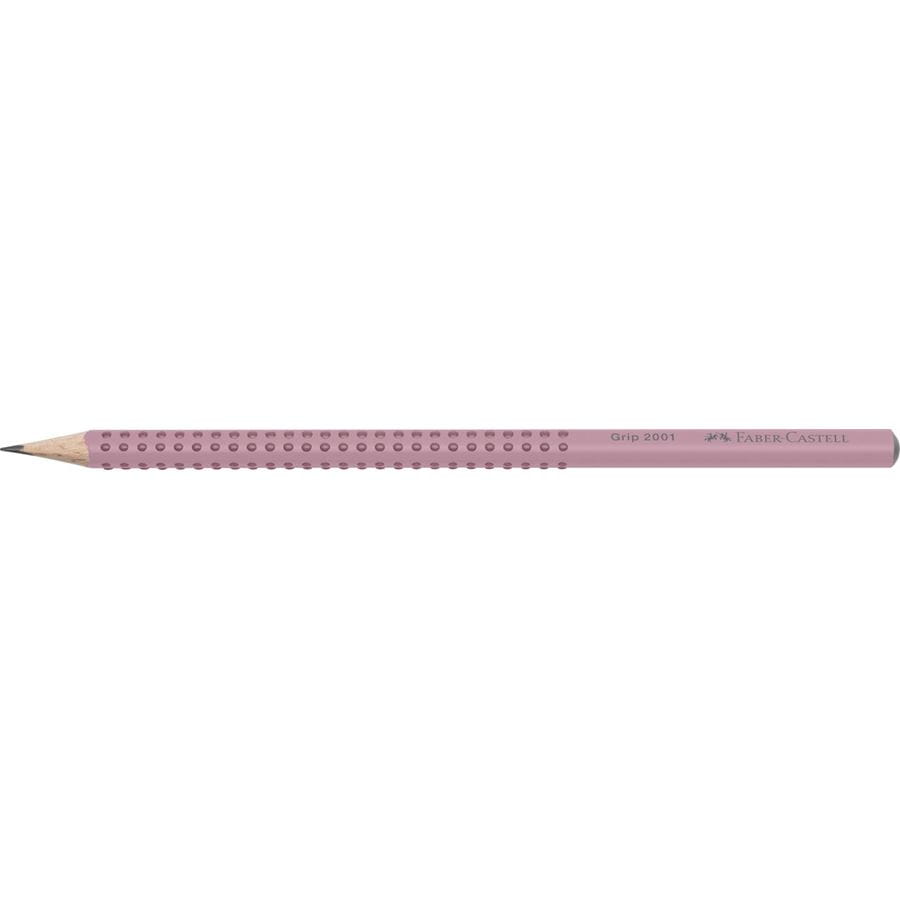 Faber-Castell - Crayon graphite Grip 2001, B, rose shadows