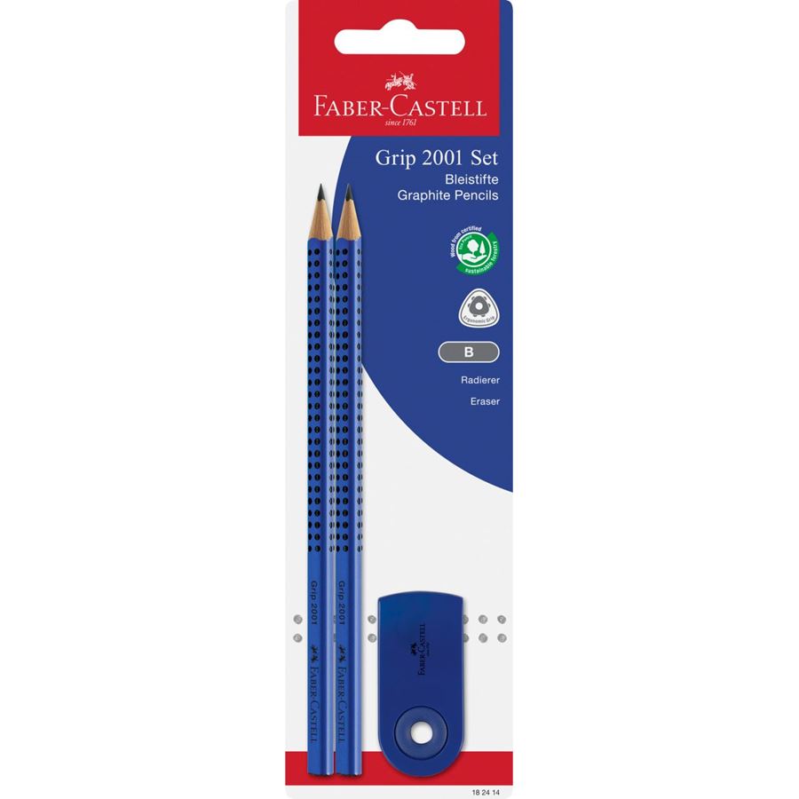 Faber-Castell - BL 2 Grip 2001 B +gomme