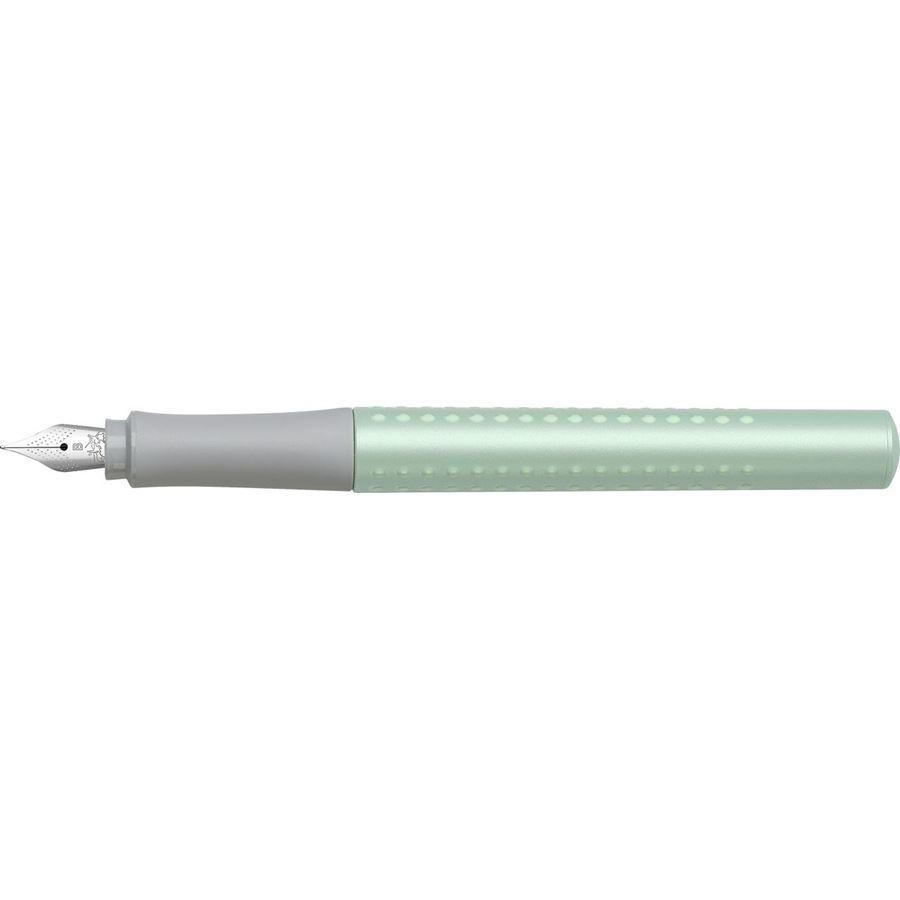 Faber-Castell - Füller Grip Pearl Edition B mint