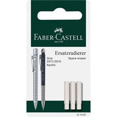 Faber-Castell - Grip 2011 Ersatzradierer Druckbleistift, 3er Set