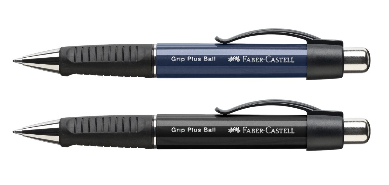 Faber-Castell - Grip Plus Ball Kugelschreiber, M, navy blue