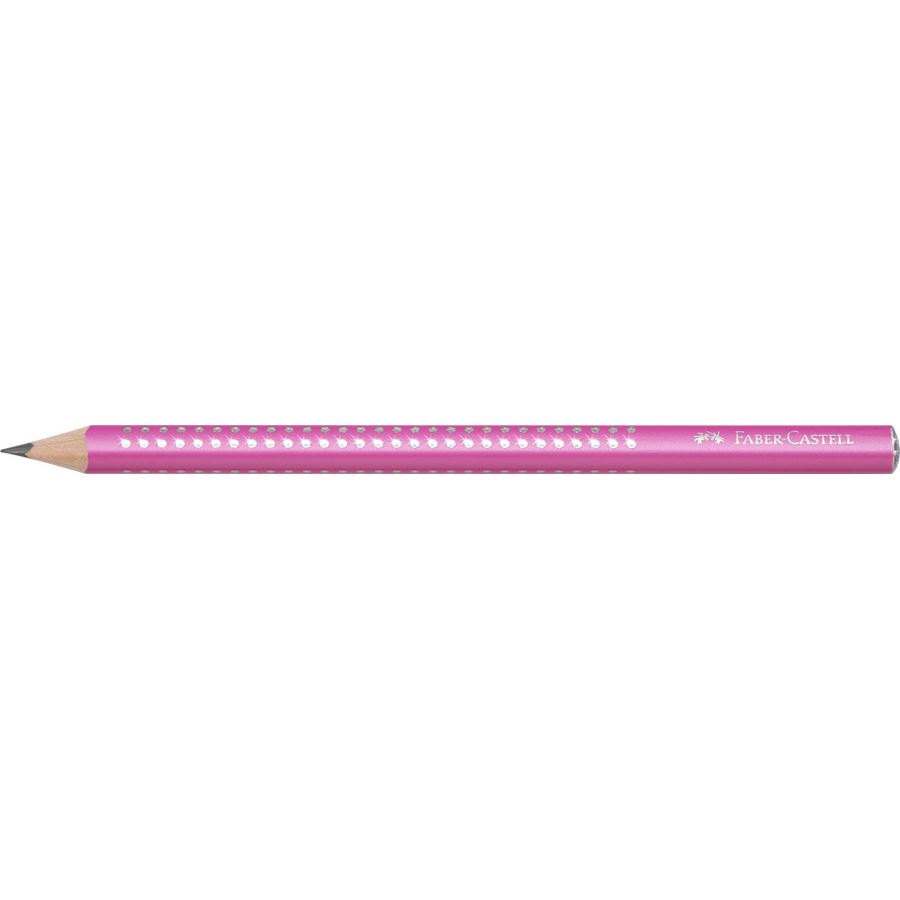 Faber-Castell - Crayon graphite Jumbo Sparkle rose nacré