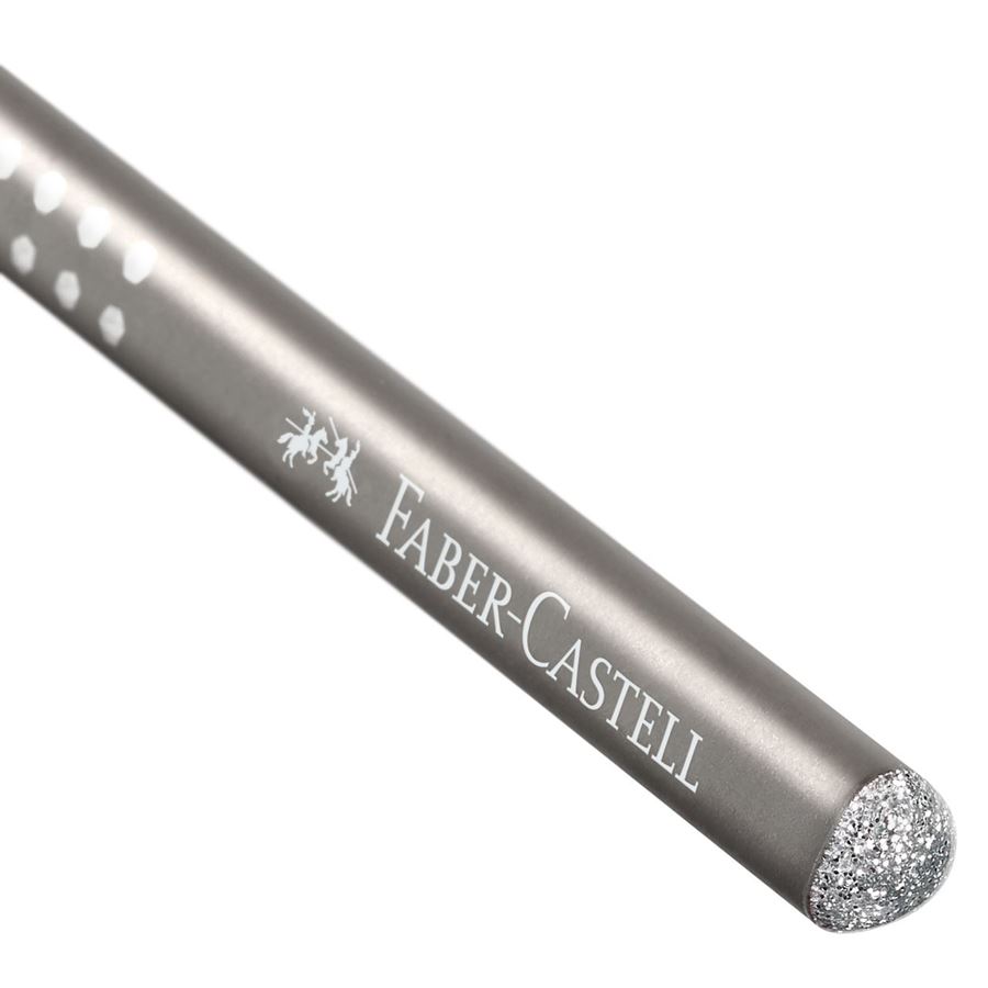 Faber-Castell - Crayon graphite Sparkle pearl argent