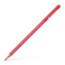 Faber-Castell - Crayon graphite Sparkle candy cane red