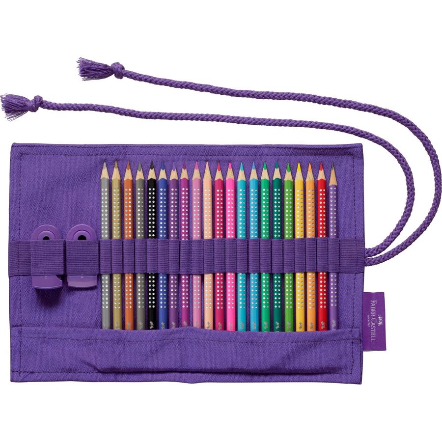 Faber-Castell - Trousse crayons couleur Sparkle 20x +acc
