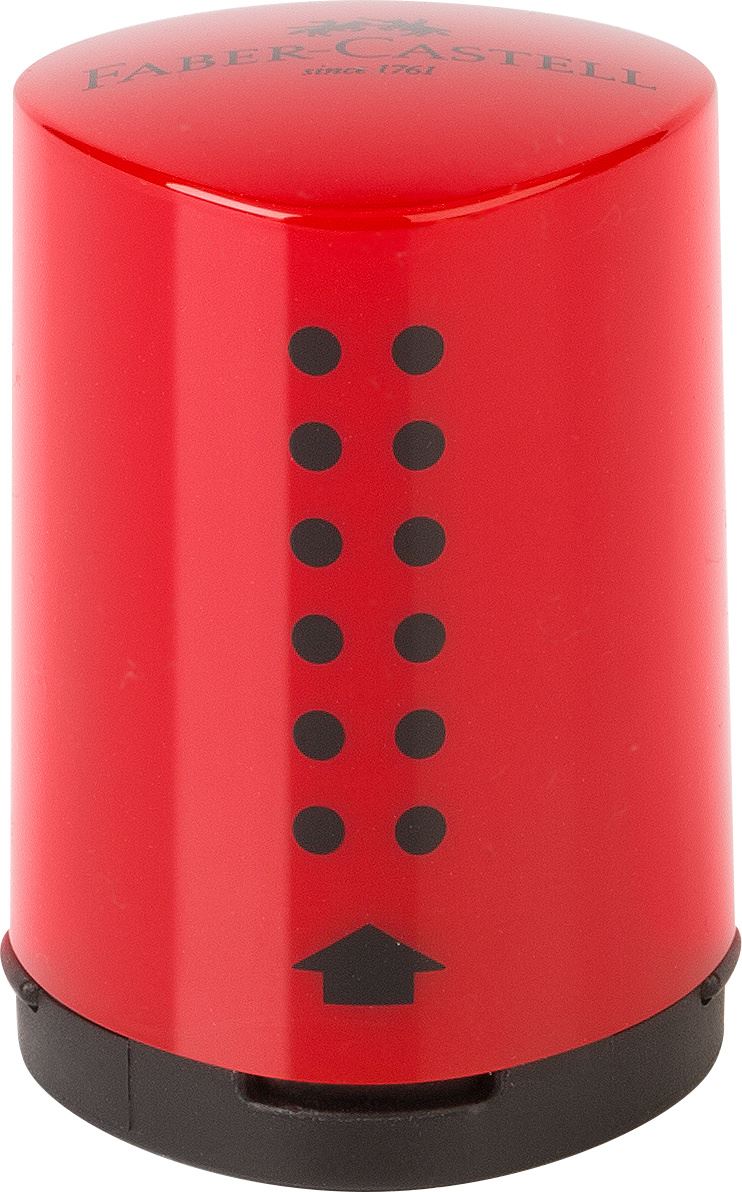 Faber-Castell - Grip Mini Einfachspitzdose, rot/blau, sortiert