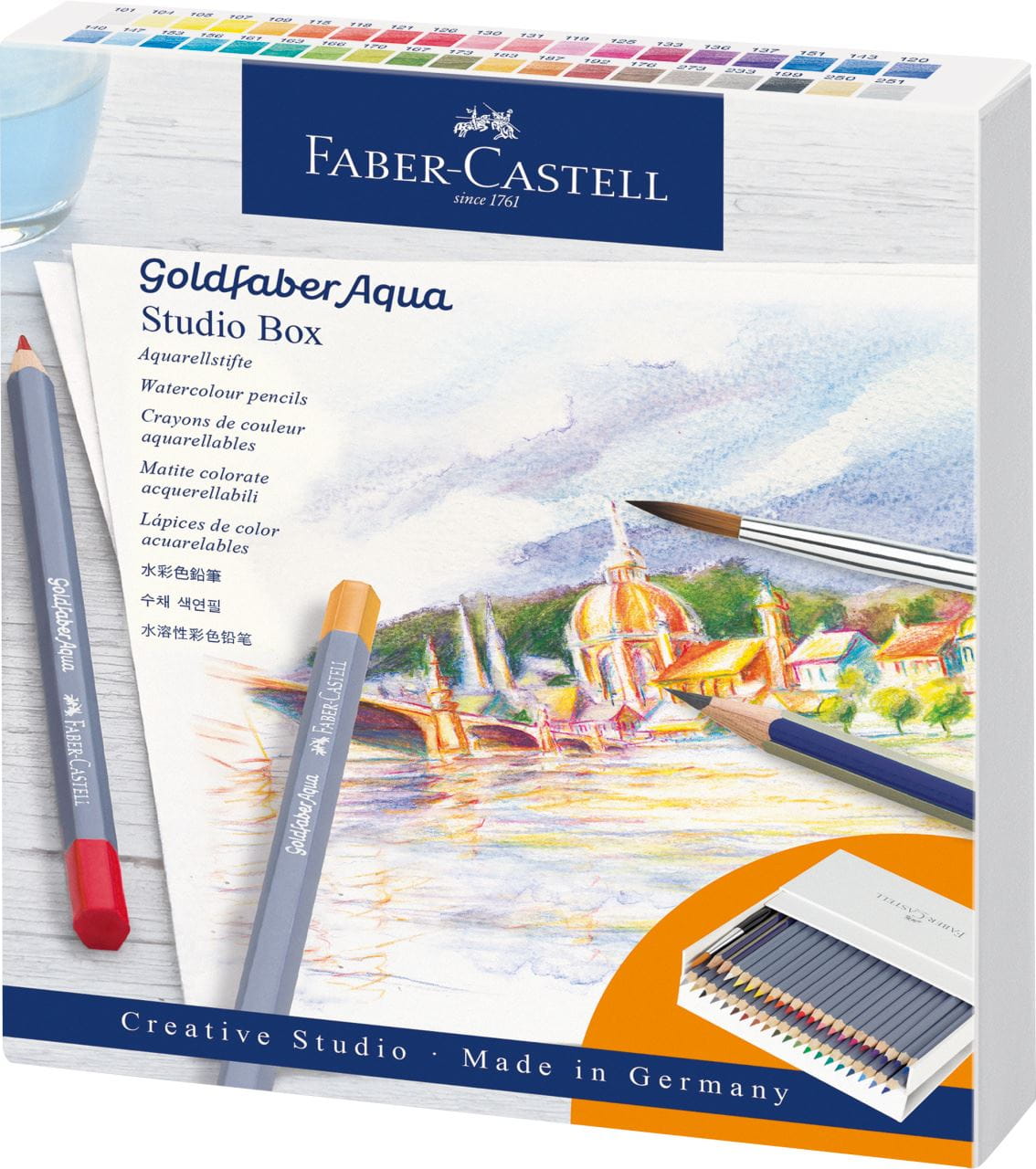 Faber-Castell - Goldfaber Aqua Aquarellstift, Studiobox
