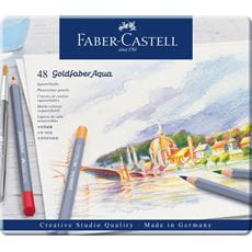 Faber-Castell - Crayon Goldfaber Aquarelle boîte métal de 48 pièces