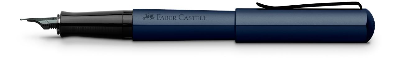 Faber-Castell - Stylo-plume Hexo bleu, taille de plume moyenne