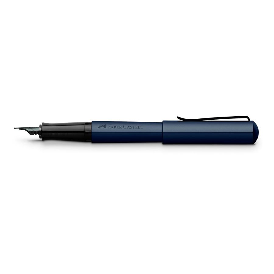 Faber-Castell - Stylo-plume Hexo bleu, taille de plume large