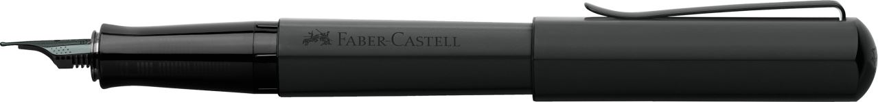 Faber-Castell - Füller Hexo schwarz matt mittel
