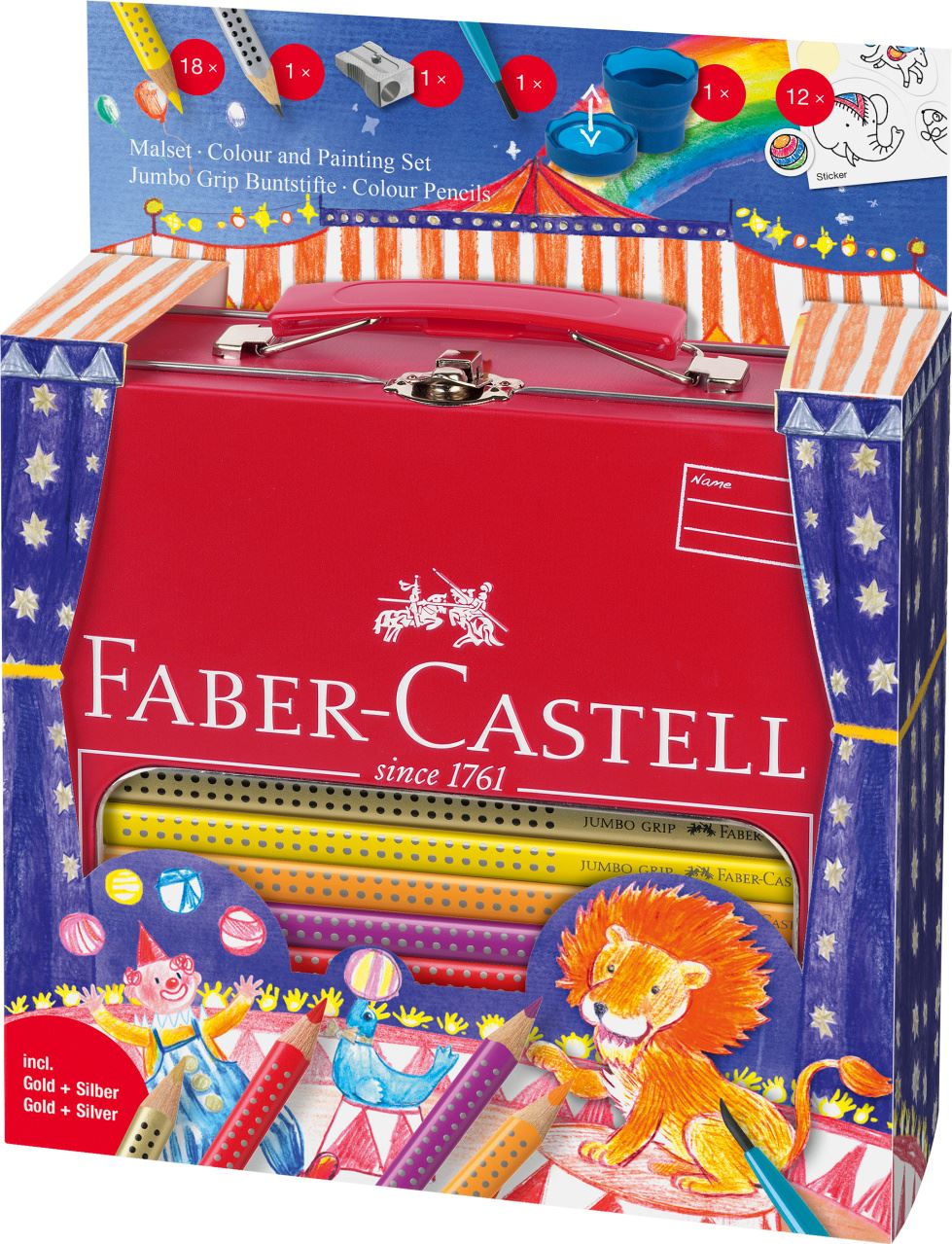 Faber-Castell - Coffret color Grip Jumbo cirque