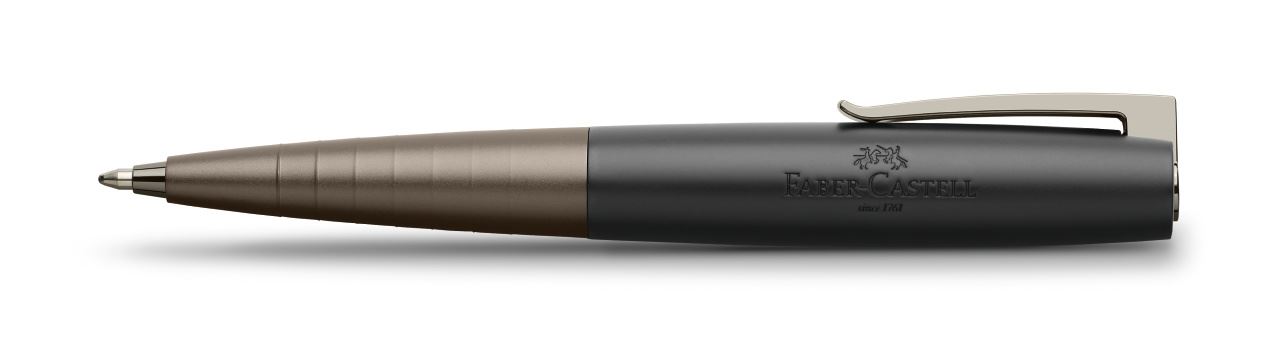 Faber-Castell - Loom Gunmetal Drehkugelschreiber, B, schwarz-grau matt