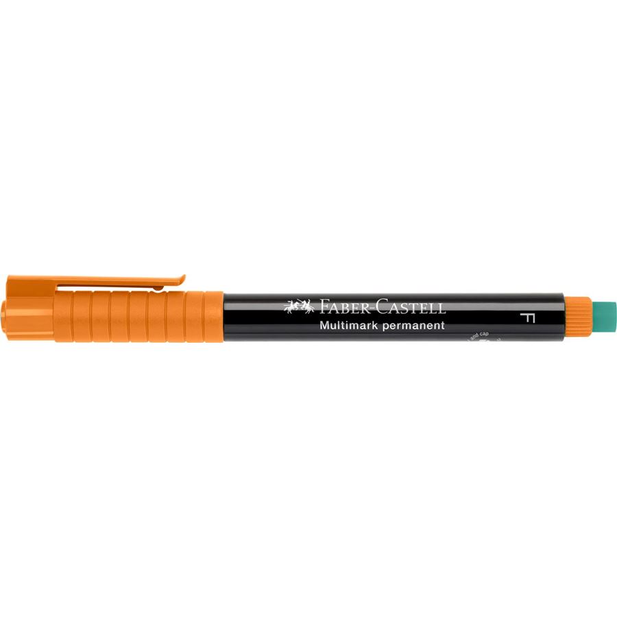 Faber-Castell - Feutre multiusage Multimark permanent F orange