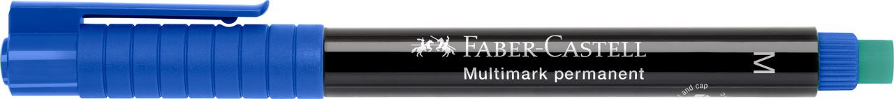 Faber-Castell - Feutre multiusage Multimark permanent M bleu