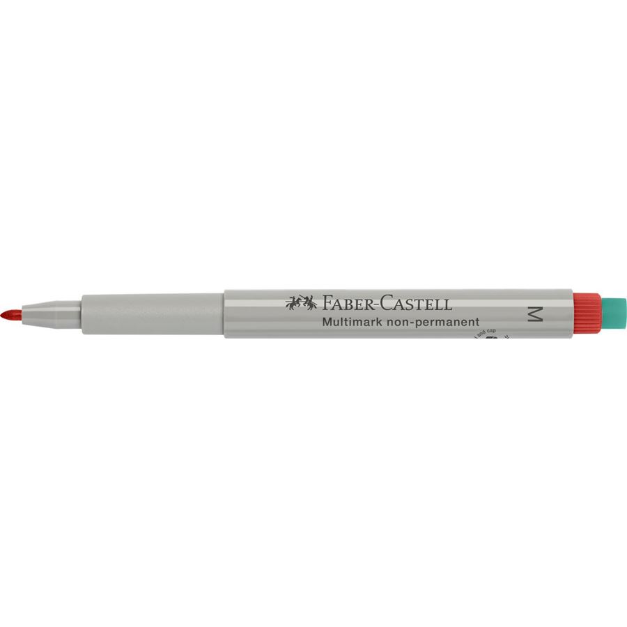 Faber-Castell - Multimark Folienstift non-permanent, M, rot