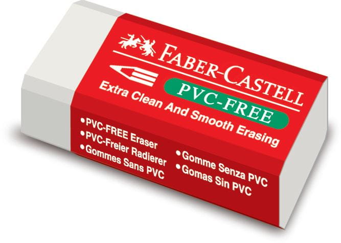 Faber-Castell - 7095-30 Radierer, weiss
