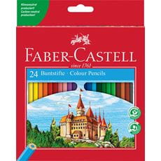 Faber-Castell - Crayons de couleur Château étui de 24 pièces