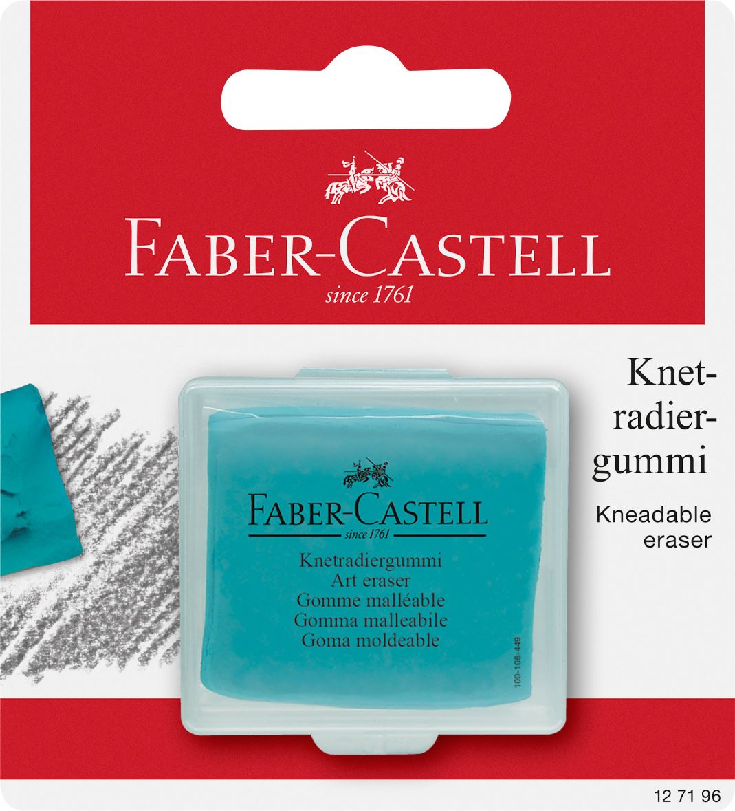 Faber-Castell - Gomme mie de pain, blister couleurs tendances 2019